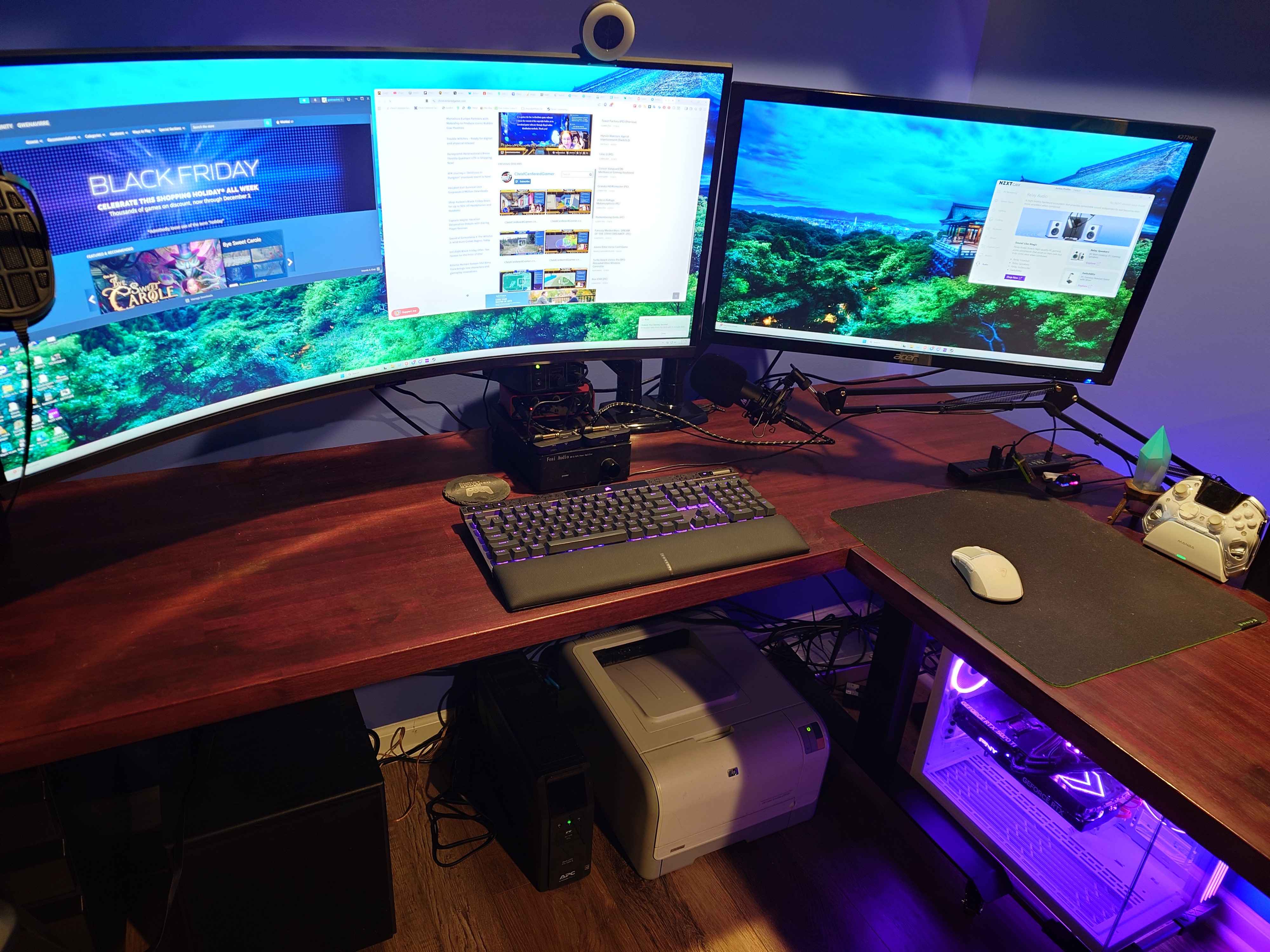 Huanuo DS7 High-Performance Dual Monitor Arm