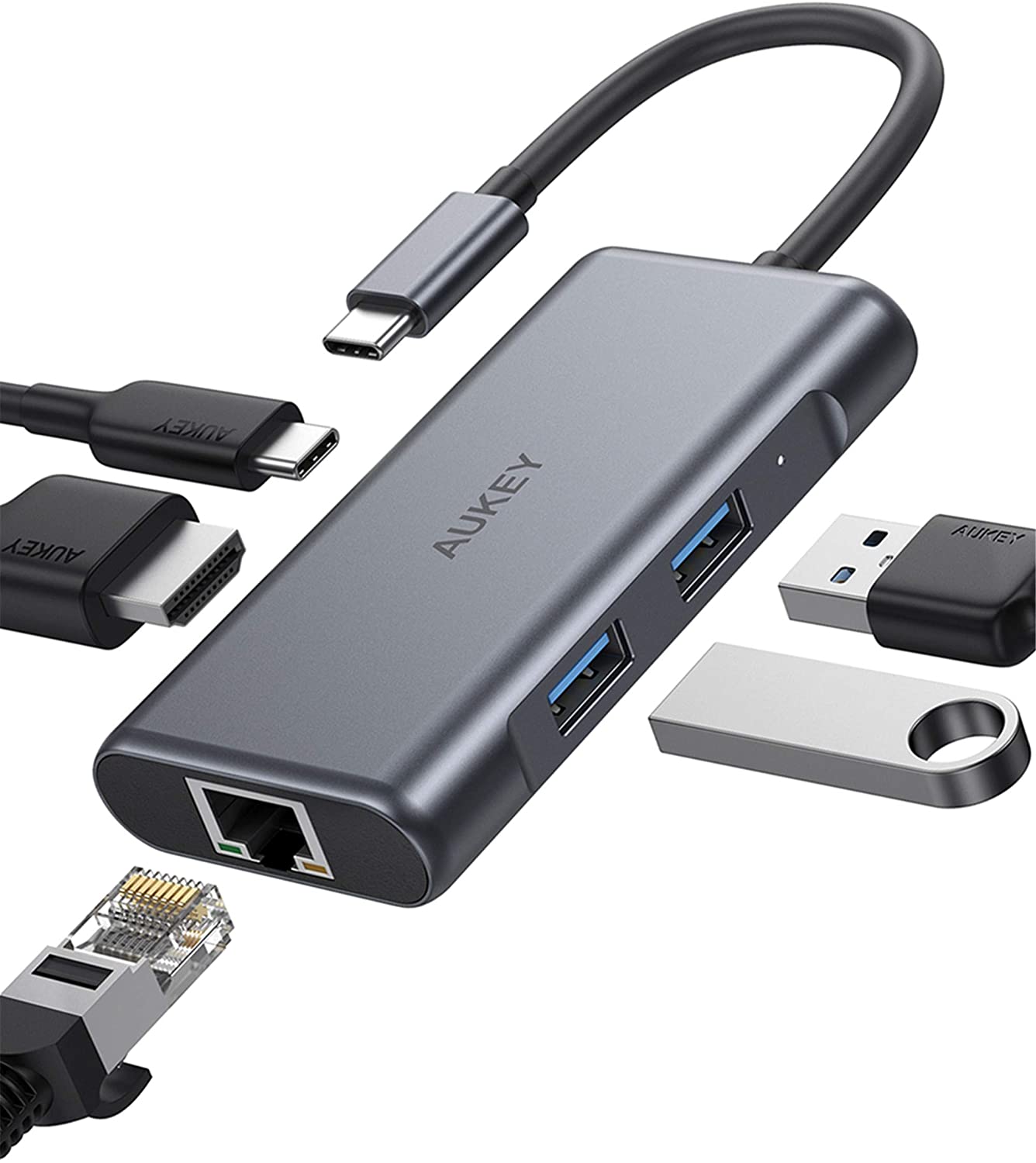 Aukey USB C Hub Adapter